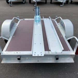 Porte-moto LIDER 39401 avec plancher – Rail – Rampe – Bloque roue ACEBIKE
