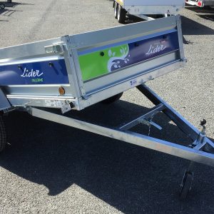 LIDER SPE233SE.1 – 233 x 132 x 39 cm – 1 essieu 750 kg – PTAC 500 kg – Roue jockey 48 mm