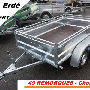 ERDE EXPERT LC 252 PRO GALVA – 251 x 135 x 45 cm – 2 essieux sans frein
