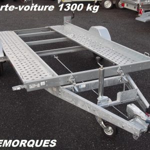 LIDER PORTE-VOITURE 39750 – PTAC 1300 kg – 1 essieu – CALES et TREUIL Inclus