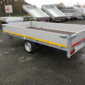 ERDE FIRST 210 - 205 x 129 x 36 cm - 1 essieu 750 kg - Roue jockey 48 mm -  49 Remorques à Cholet Maine-et-Loire, location et vente