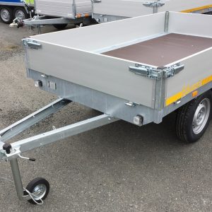 EDUARD – Plateau 256 x 150 x 30 cm – 2 essieux 750 kg non freinés – Hauteur plancher 72 cm