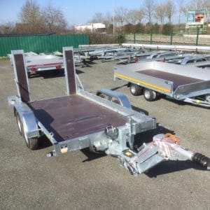Remorque Porte Engin PEGD TAK 350 AF – PTAC 3500 kg Timon Réglable à manivelle – 355 x 172 cm