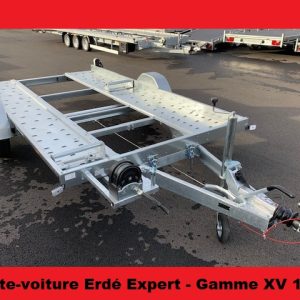 PORTE VOITURE XV 1600 ERDE EXPERT – PTAC 1600 kg – Paire de cales + Treuil INCLUS