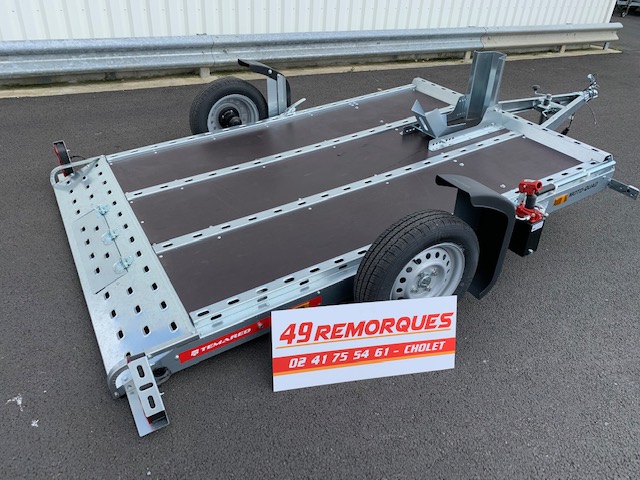 Bloque roue moto pour les remorques porte moto - Unitrailer