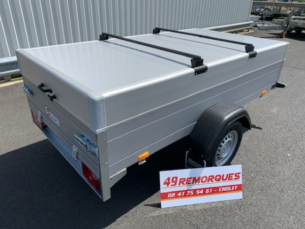 SARIS Mc Alu Confort 255 133 750 1 + Couvercle + barres - PTAC 750 kg sans frein – Image 10