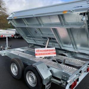 TRIBENNE SARIS K3 310 176 3500 2 HDS E - PTAC 3500 kg - Electrique +manuelle + rampes + Béquilles + Eclairage LED
