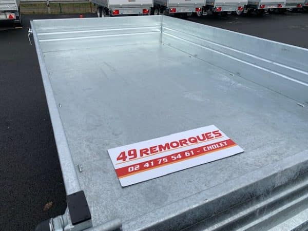 TRIBENNE SARIS K3 310 176 3500 2 HDS E - PTAC 3500 kg - Electrique +manuelle + rampes + Béquilles + Eclairage LED – Image 13