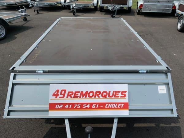 PLATEAU TRANSPORTER TEMARED - 2515/2 - 254 x 151 x 40 cm - 2 essieux 750 kg – Image 6