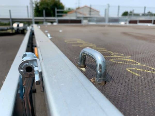 PLATEAU TRANSPORTER TEMARED - 2515/2 - 254 x 151 x 40 cm - 2 essieux 750 kg – Image 5